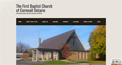 Desktop Screenshot of firstbaptistcornwall.ca