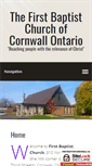Mobile Screenshot of firstbaptistcornwall.ca
